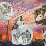 Wolf Park 35th Anniversary Auction Painting
